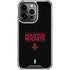 NBA Houston Rockets Standard - Black iPhone 16 Pro Clear Case